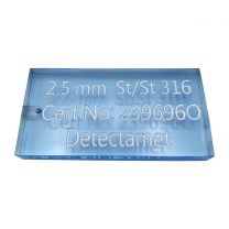 Carte de test de détecteur de métaux - Acrylique haute visibilité